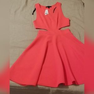 Snap Coral Dress